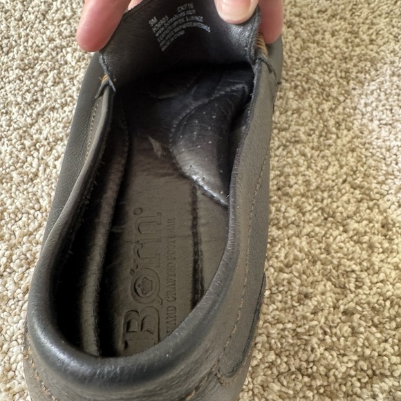 Born Mens Size 9M Black Leather Simon III Slip On Loafer Casual Shoe - Picture 15 of 16